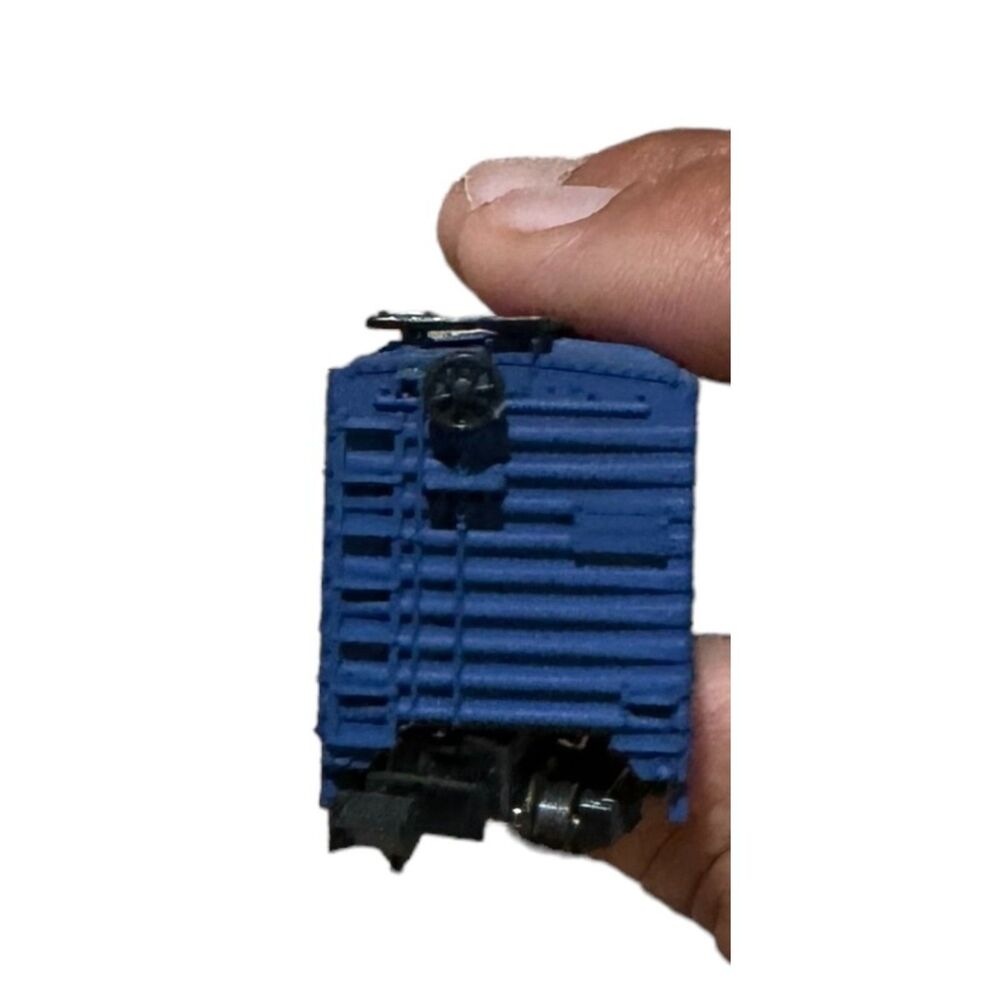 ATLAS NSCALE TRAIN CAR, FLORIDA EAST COAST SPEEDWAY BLUE BOX CAR. - Picture 6 of 9